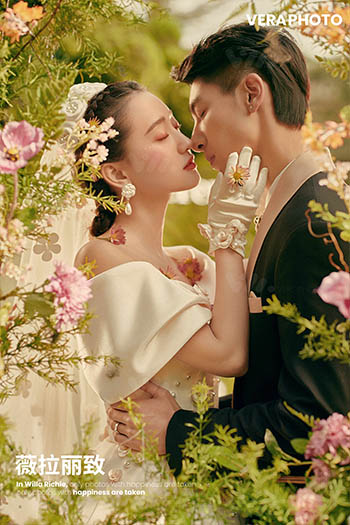 西安婚紗攝影風格-花園婚禮